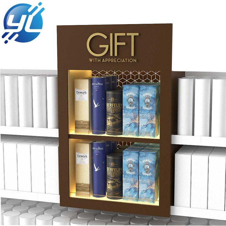 High Quality Wooden Gift Display Rack Gift Shop Furniture Gift tea Display Rack