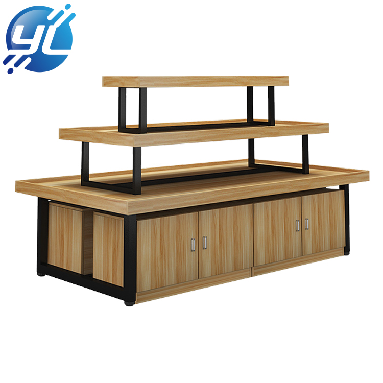 Manufacturers direct solid wood clothing and shoes display rack 