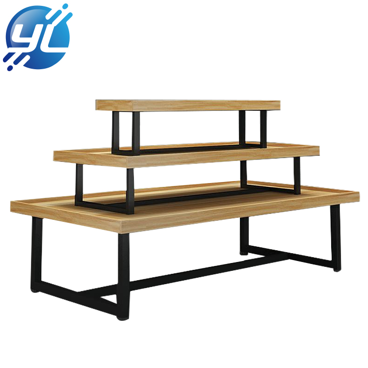 Manufacturers direct solid wood clothing and shoes display rack 