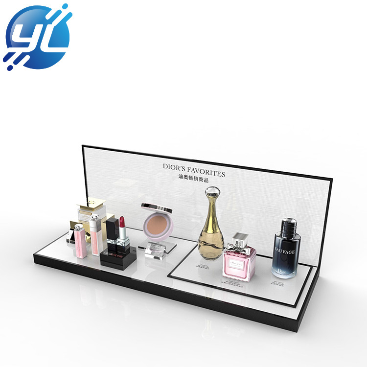 High Quality customization LED Acrylic Cosmetics Storage Tray Acrylic Perfume Display Stand