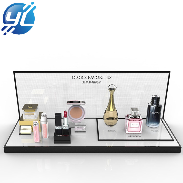 High Quality customization LED Acrylic Cosmetics Storage Tray Acrylic Perfume Display Stand