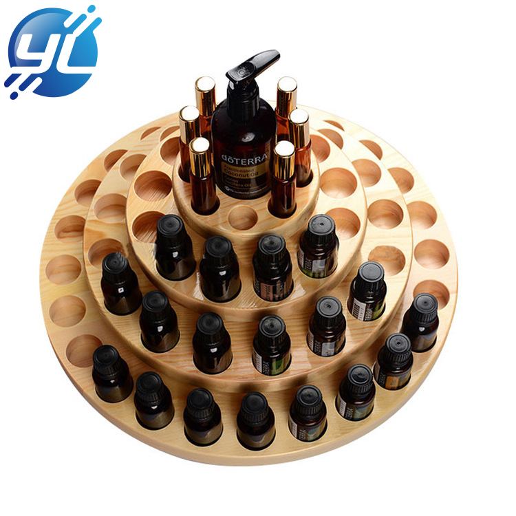 China New Design Trade Assurance Wooden Essential Oil Display Stand for Bottles