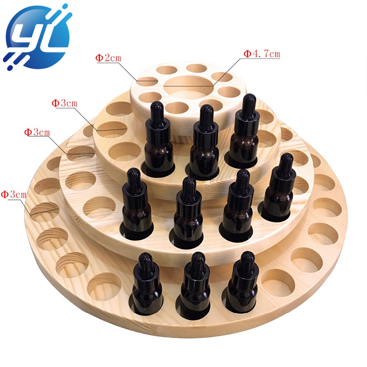 China New Design Trade Assurance Wooden Essential Oil Display Stand for Bottles