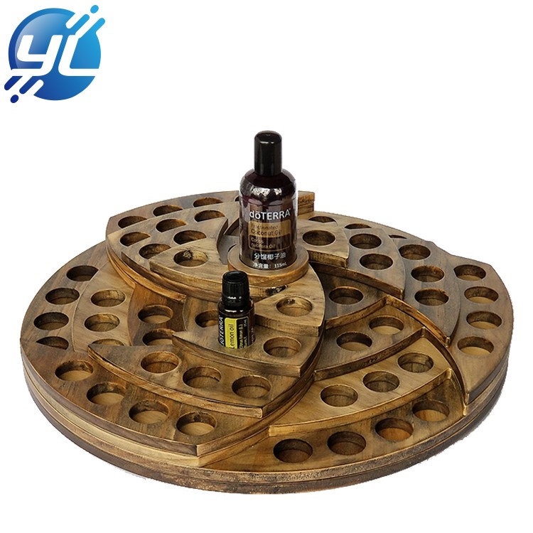 China New Design Trade Assurance Wooden Essential Oil Display Stand for Bottles