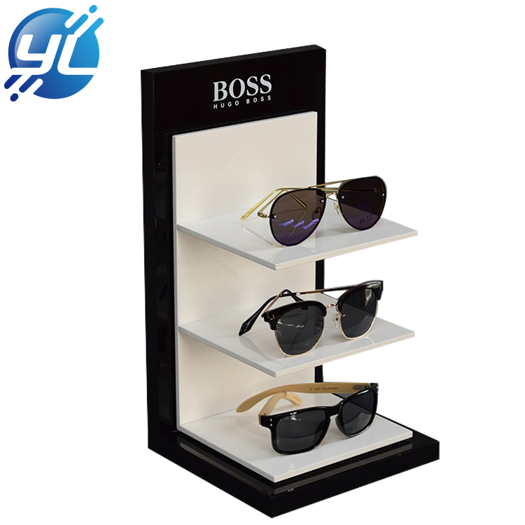 OEM Quality Retail Chain Store Sunglasses display racks Wooden Sunglass Display Stand