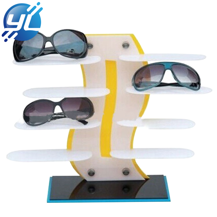 2020 Wood Material Custom Portable Sunglass Display Pop Innovate Sunglasses Display Stand
