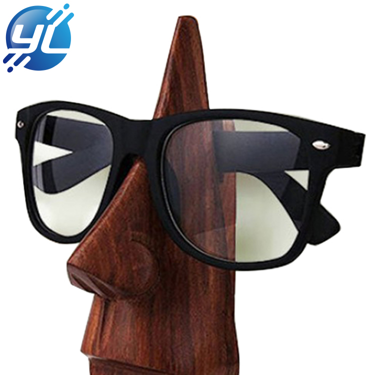 Fashion Natural Bamboo Wall Mounted Glasses Display Rack Sunglasses Display Stand Wood Wholesale