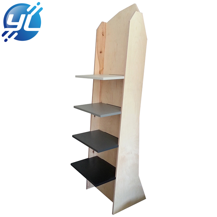 Wood display shelf storage red wine rack for store