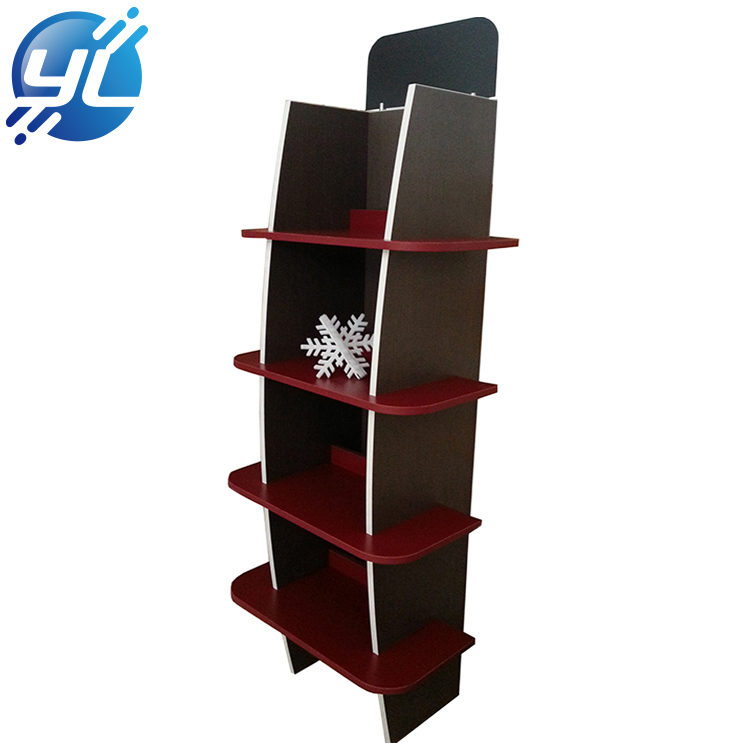 Wood display shelf storage red wine rack for store