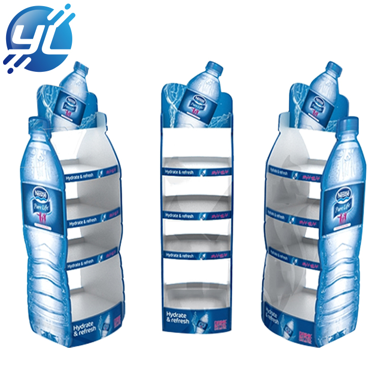 New Design PVC Water Bottle Display Stand Rack Wholesale