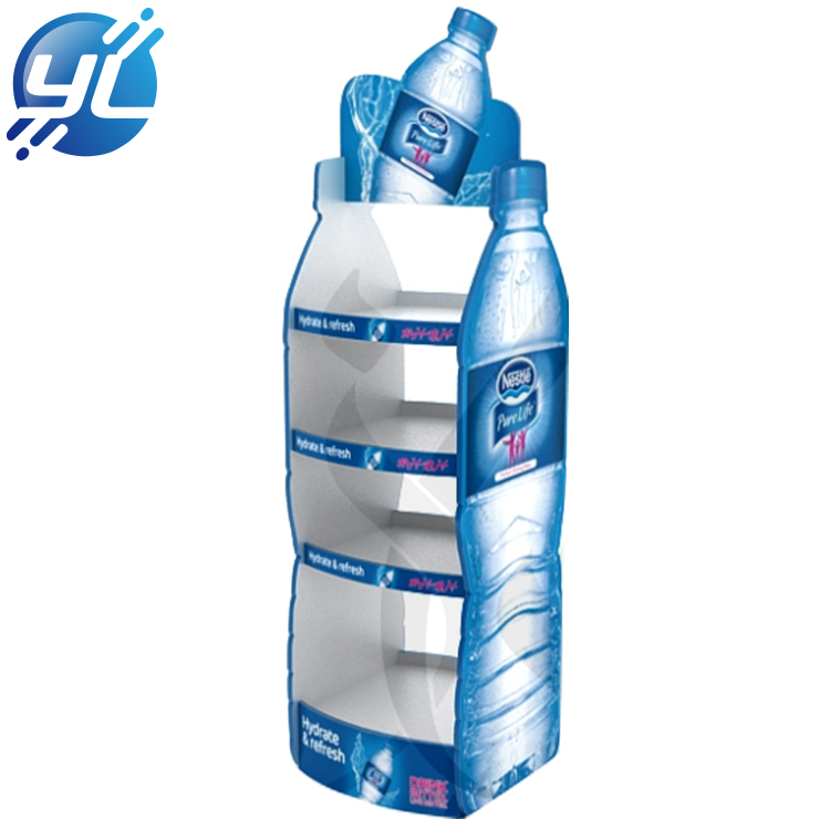 New Design PVC Water Bottle Display Stand Rack Wholesale