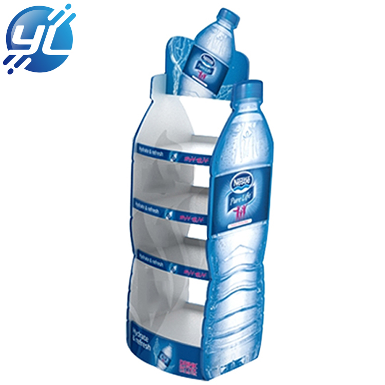 New Design PVC Water Bottle Display Stand Rack Wholesale