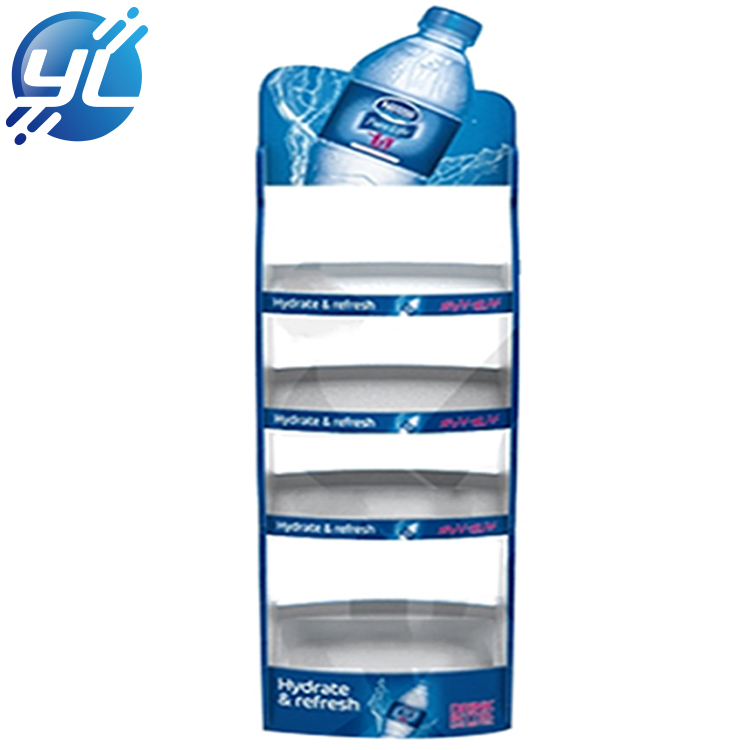 New Design PVC Water Bottle Display Stand Rack Wholesale
