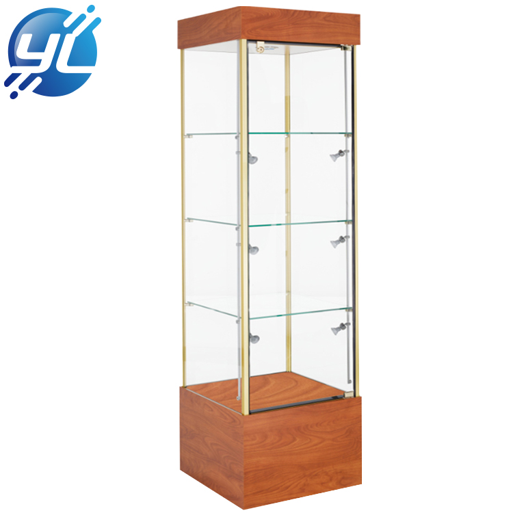 Fashion glass jewellery showroom display counters cabinet designs wall showcase display