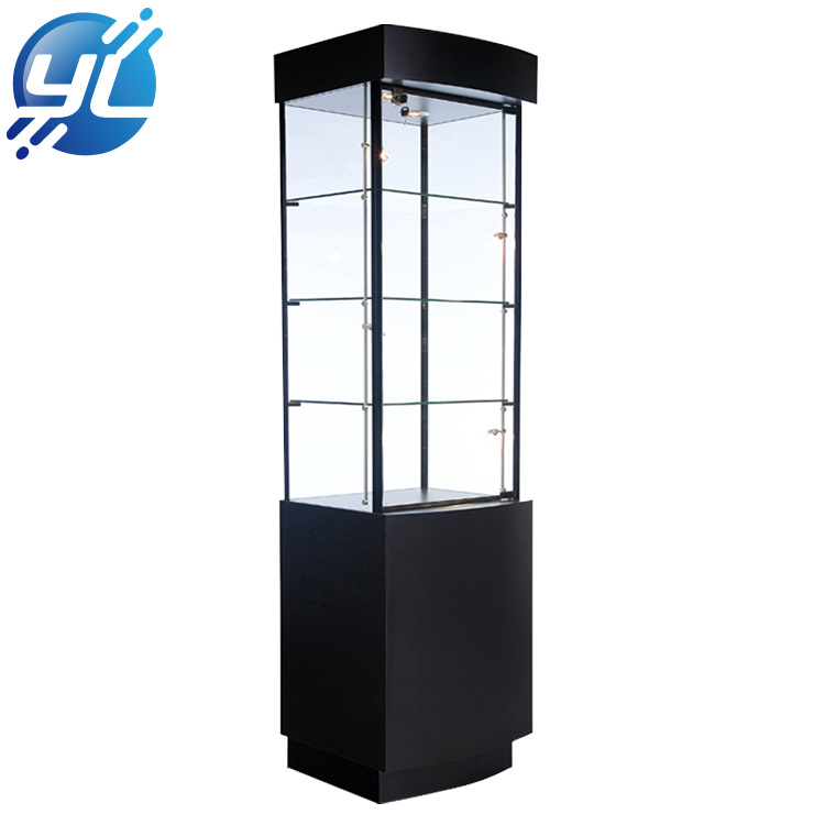 Fashion glass jewellery showroom display counters cabinet designs wall showcase display