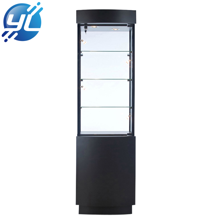 Fashion glass jewellery showroom display counters cabinet designs wall showcase display