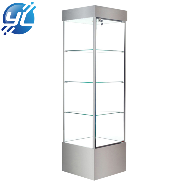 Fashion glass jewellery showroom display counters cabinet designs wall showcase display