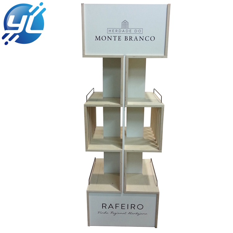 2020 eco-friendly wine display wooden wine bottles display rack