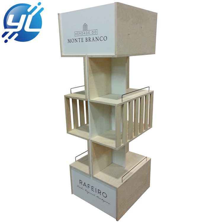 2020 eco-friendly wine display wooden wine bottles display rack