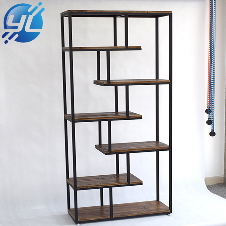 Modern style clothing shop display racks wood display shelves for women clothing store