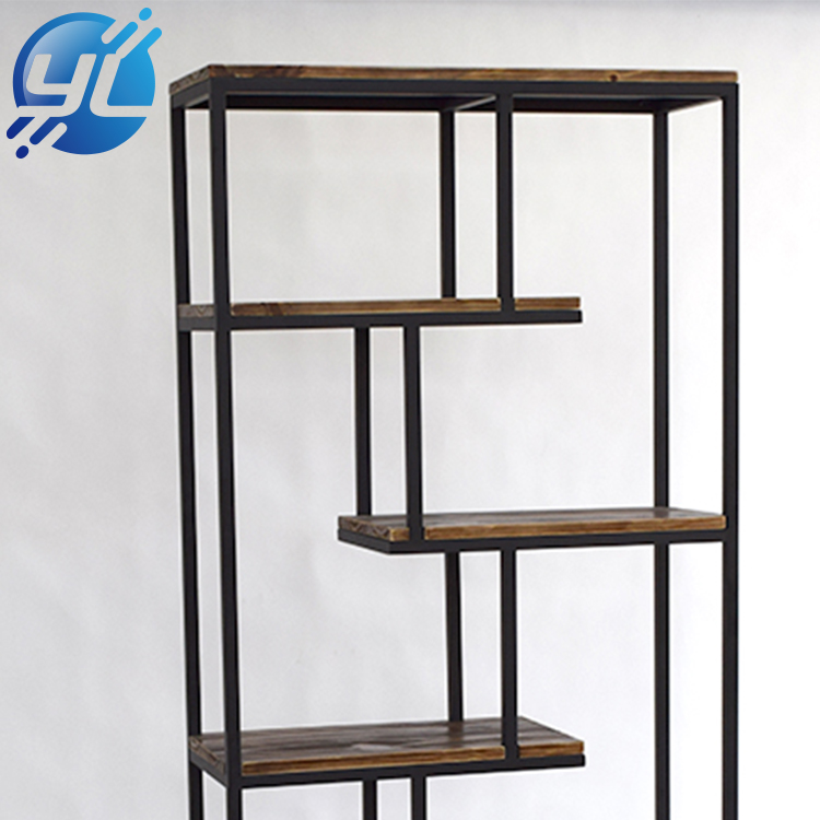 Modern style clothing shop display racks wood display shelves for women clothing store