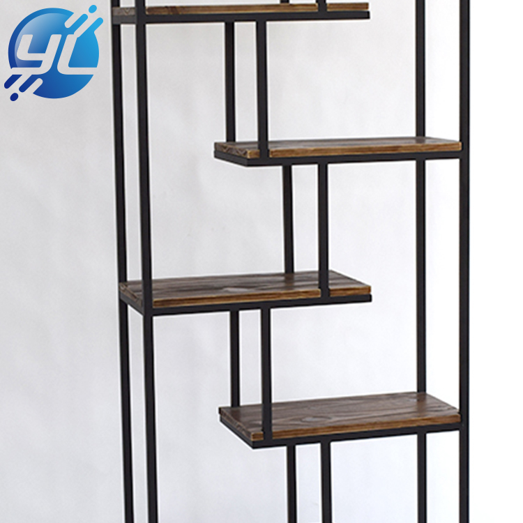 Modern style clothing shop display racks wood display shelves for women clothing store