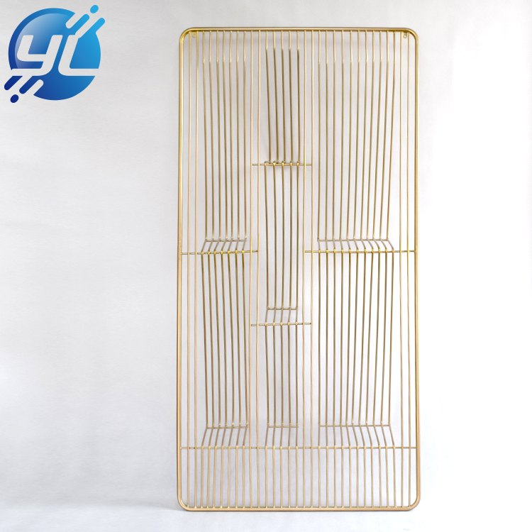 Retail Boutique Gold Wall Mounted T shirt Clothes Clothing Store Stand Rack Display System