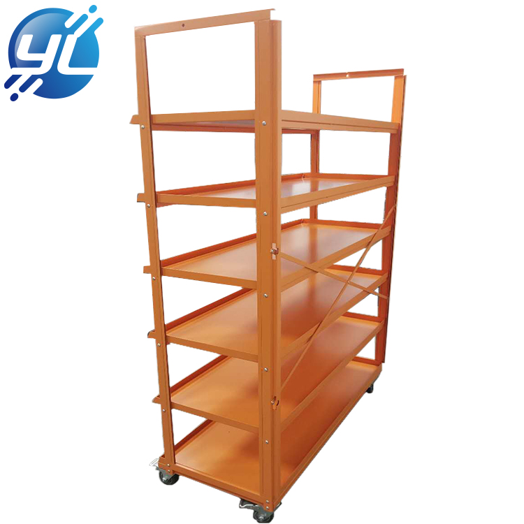 High quality metal grocery store gondola supermarket shelf size and color can be customized