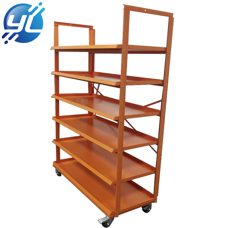 High quality metal grocery store gondola supermarket shelf size and color can be customized