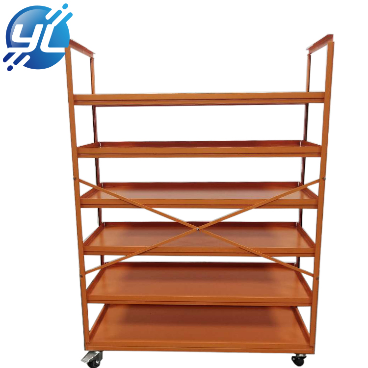 High quality metal grocery store gondola supermarket shelf size and color can be customized