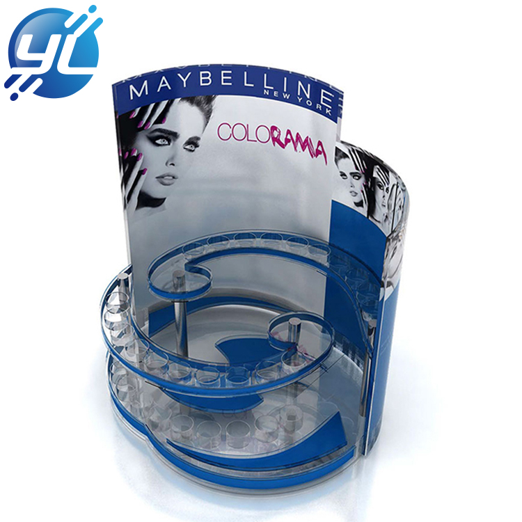 Customized Cosmetic Counter Acrylic Skin Care Display Stand for Commodity