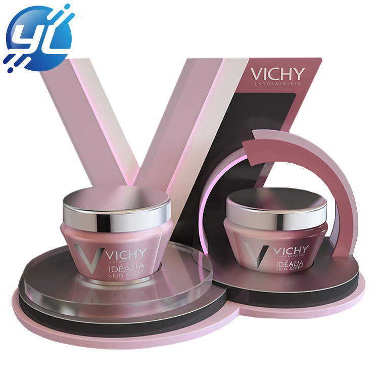 Customized Cosmetic Counter Acrylic Skin Care Display Stand for Commodity