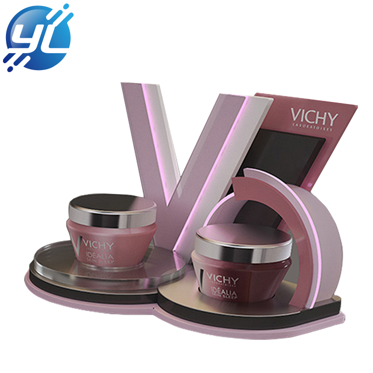 Customized Cosmetic Counter Acrylic Skin Care Display Stand for Commodity