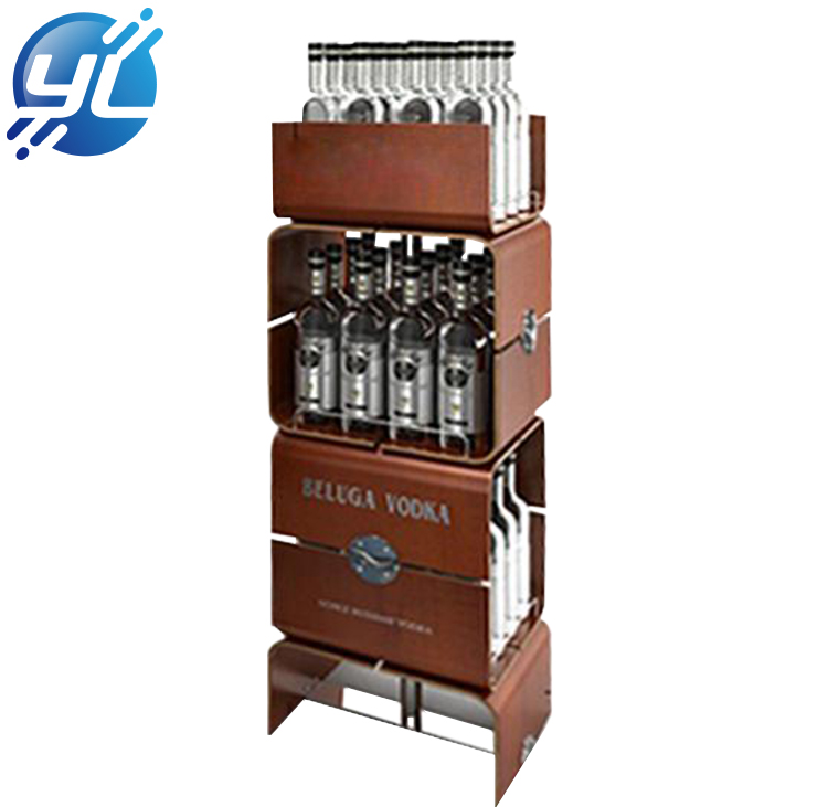 Retail Modern Champagne Rack Wine Bottle Display Stand