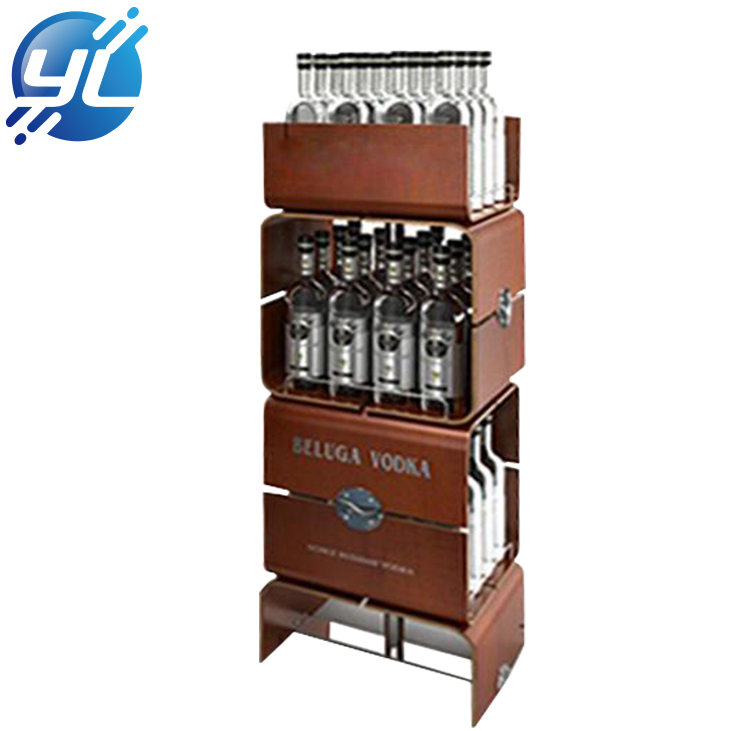 Retail Modern Champagne Rack Wine Bottle Display Stand