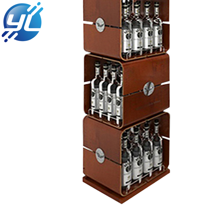 Retail Modern Champagne Rack Wine Bottle Display Stand