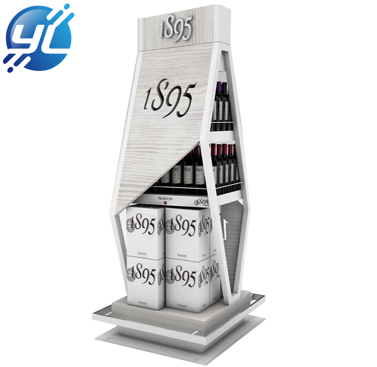 manufacturer direct sale wooden wine display rack