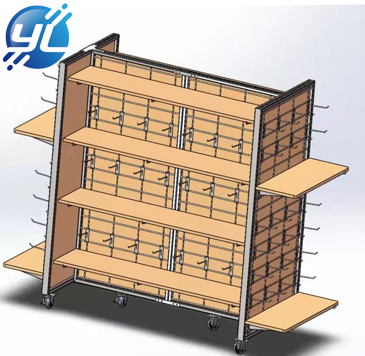 New Coming Good Quality Floor Standing Metal Supermarket Shelves