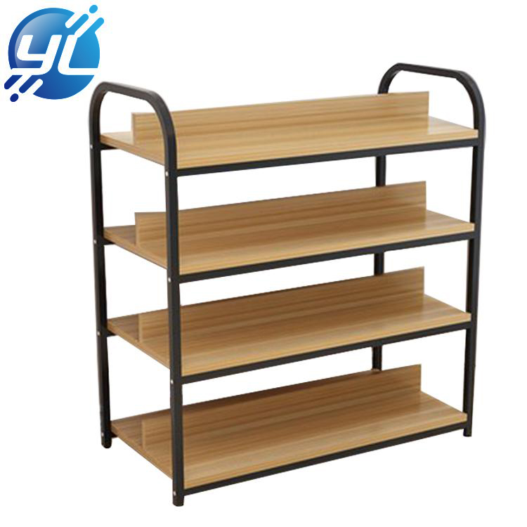 Custom Wrought Iron Multi-Function shoes Store Fixture Floor shoes Display Stand