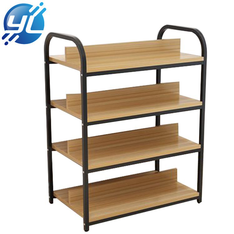 Custom Wrought Iron Multi-Function shoes Store Fixture Floor shoes Display Stand