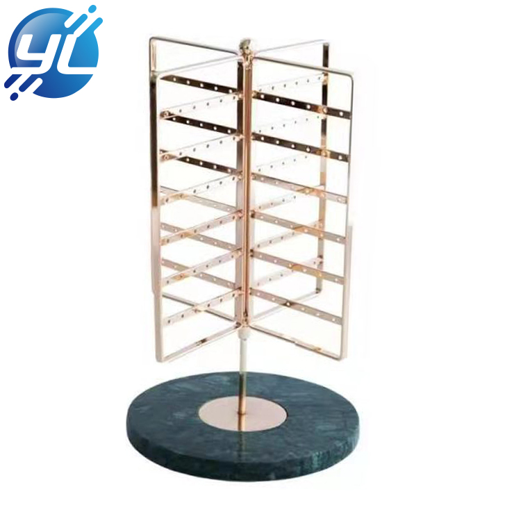 360 Rotating Earring Holder Stand Display 4 Tiers Jewelry Rack Display