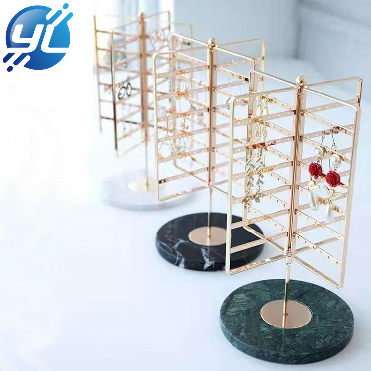 360 Rotating Earring Holder Stand Display 4 Tiers Jewelry Rack Display