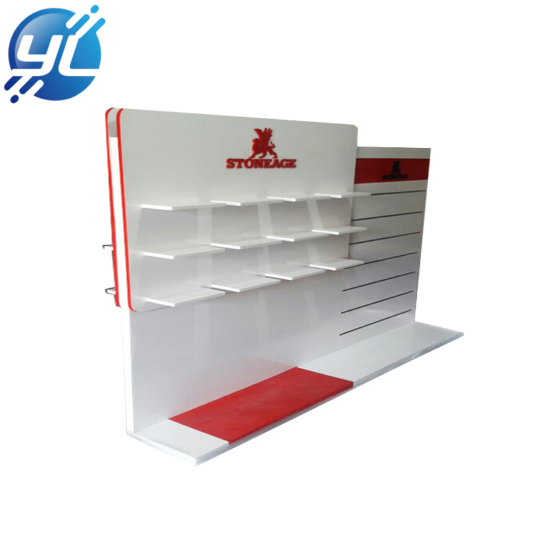 free design sports shoe display rack wood shoes stand for store