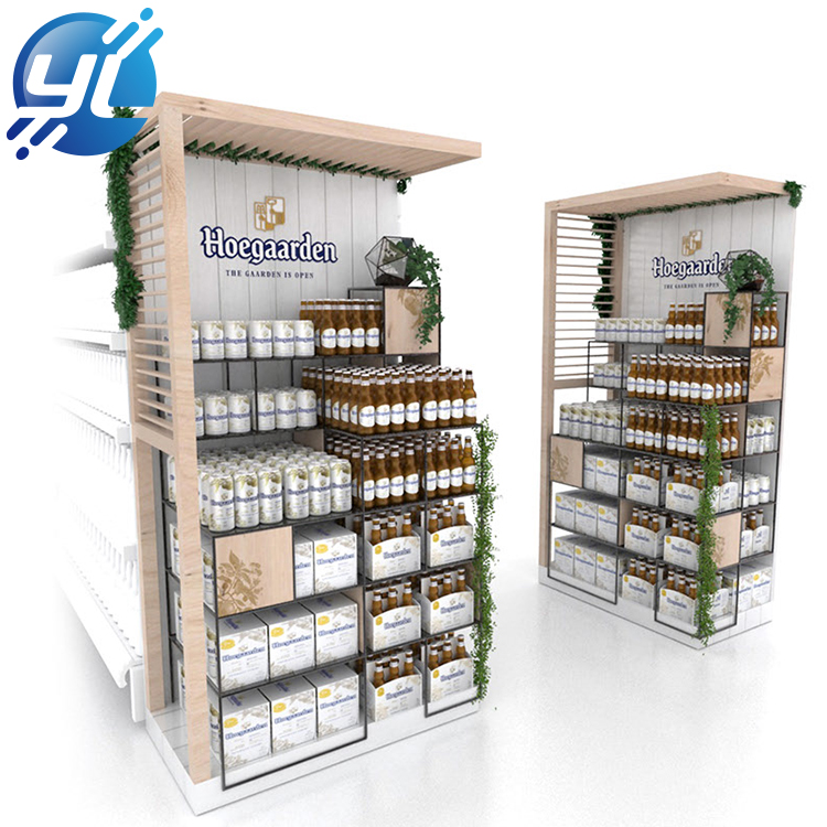 Durable Supermarket Vegetable and Fruit Storage Shelves Food Display Rack