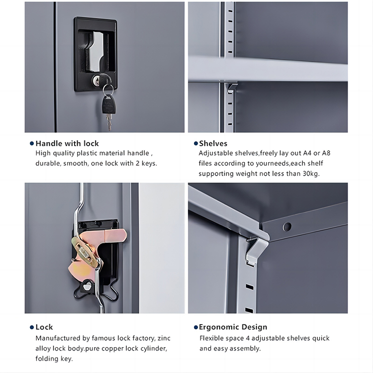 Wholesale steel cupboard full height metal file documents storage office cupboards Filing Cabinet